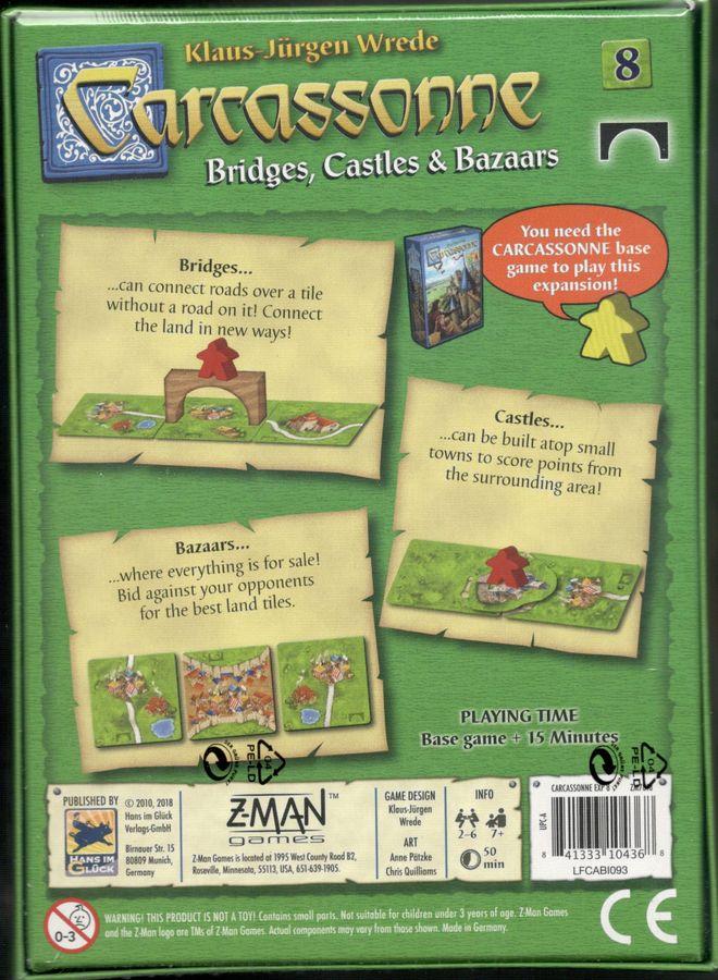 Carcassonne: Bridges, Castles and Bazaars (Expansion 8)
