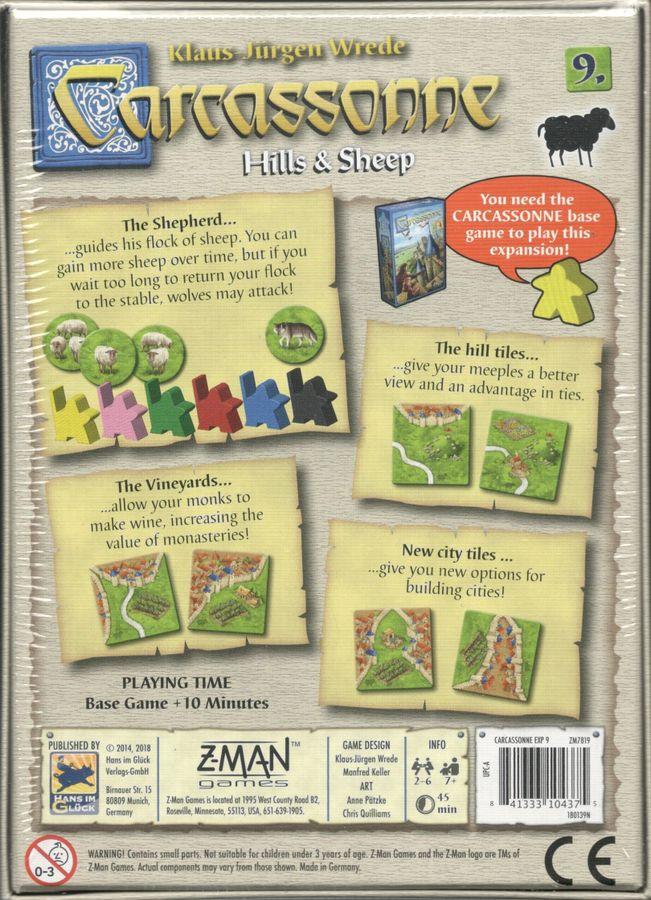 Carcassonne: Hills & Sheep (Expansion 9)