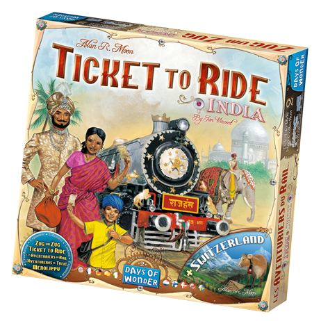 Ticket to Ride Map Collection: Volume 2 - India & Switzerland
